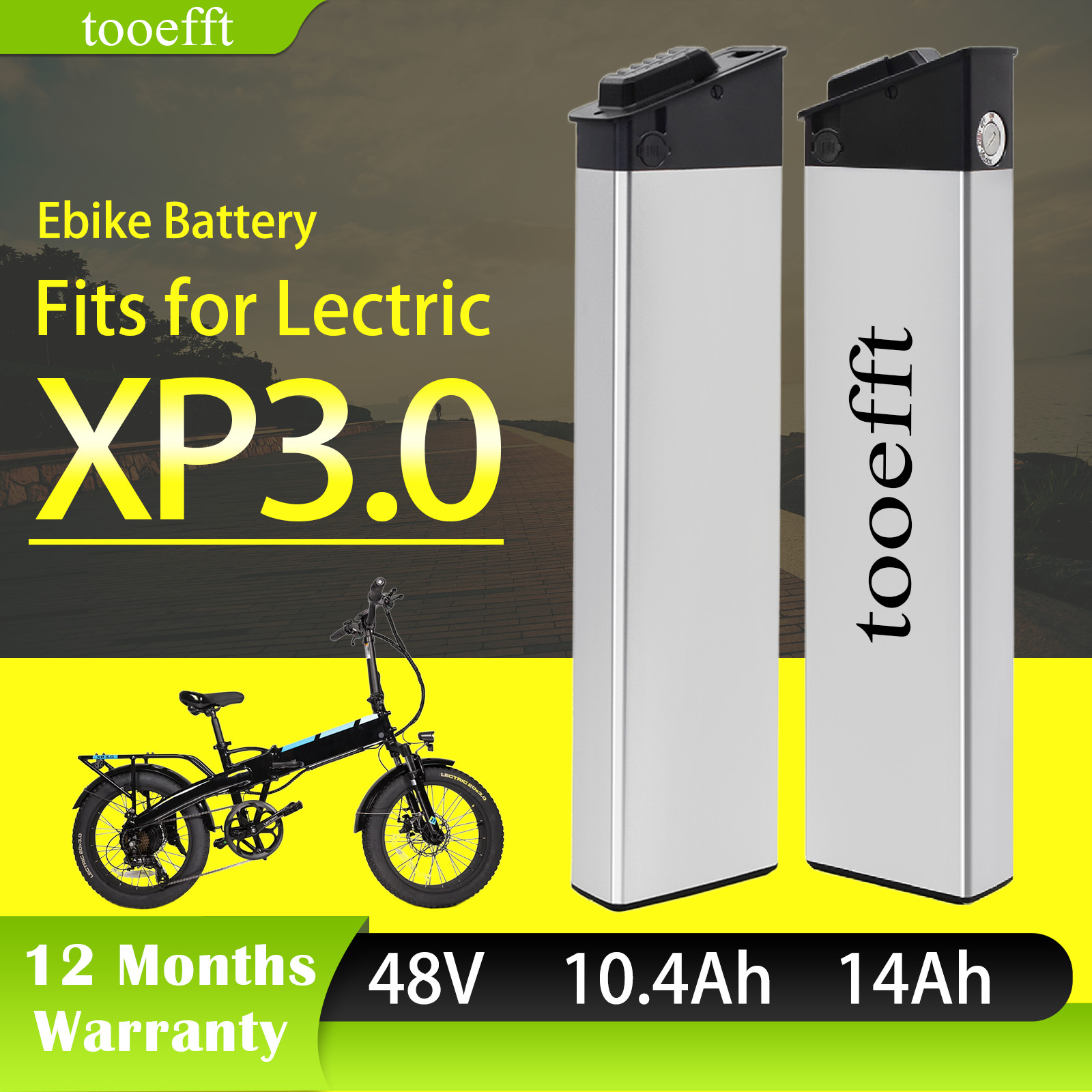 48V 14Ah Long Range Battery for LECTRIC XP 3.0 Oraimo Electric Bike Scrambler 10
