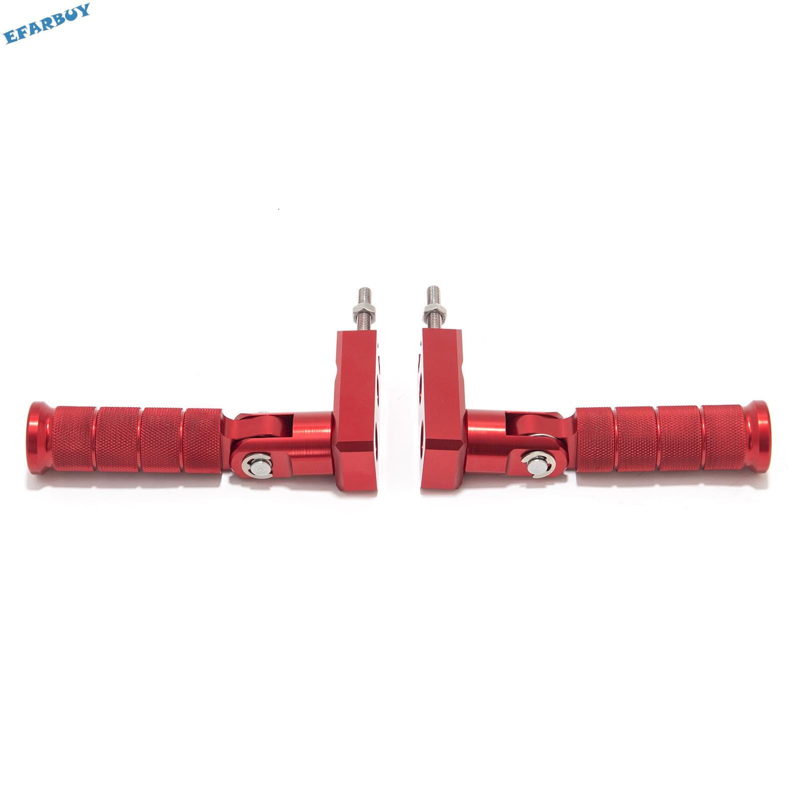Red Footrest Pedal Bracket Stunt Pegs For Sur-Ron Light Bee for Segway X160 X260