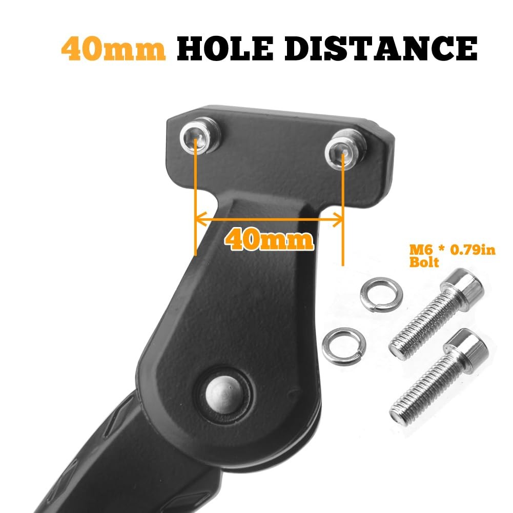 Sataway Bike Kickstand – Adjustable, Aluminum Alloy Strong Rear Mount Black