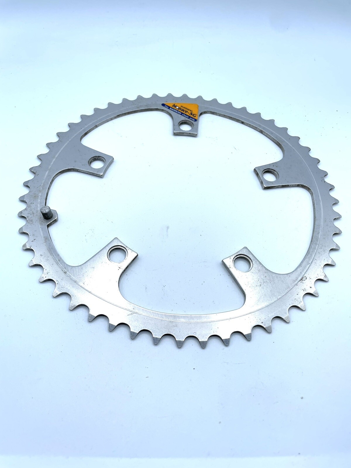 Shimano Biopace oval chainring 5-Bolt 52-tooth aluminum vintage NOS Japan