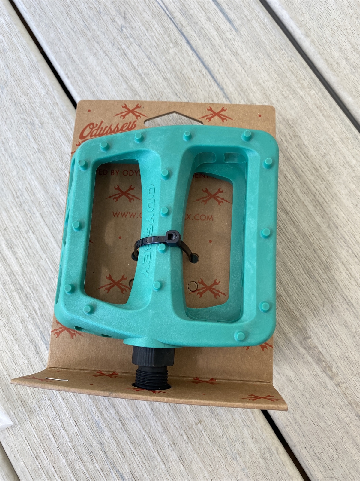 ODYSSEY BMX PC PEDALS 9/16″ BILLIARD GREEN PLASTIC COMPOSITE SUNDAY BMX PEDALS