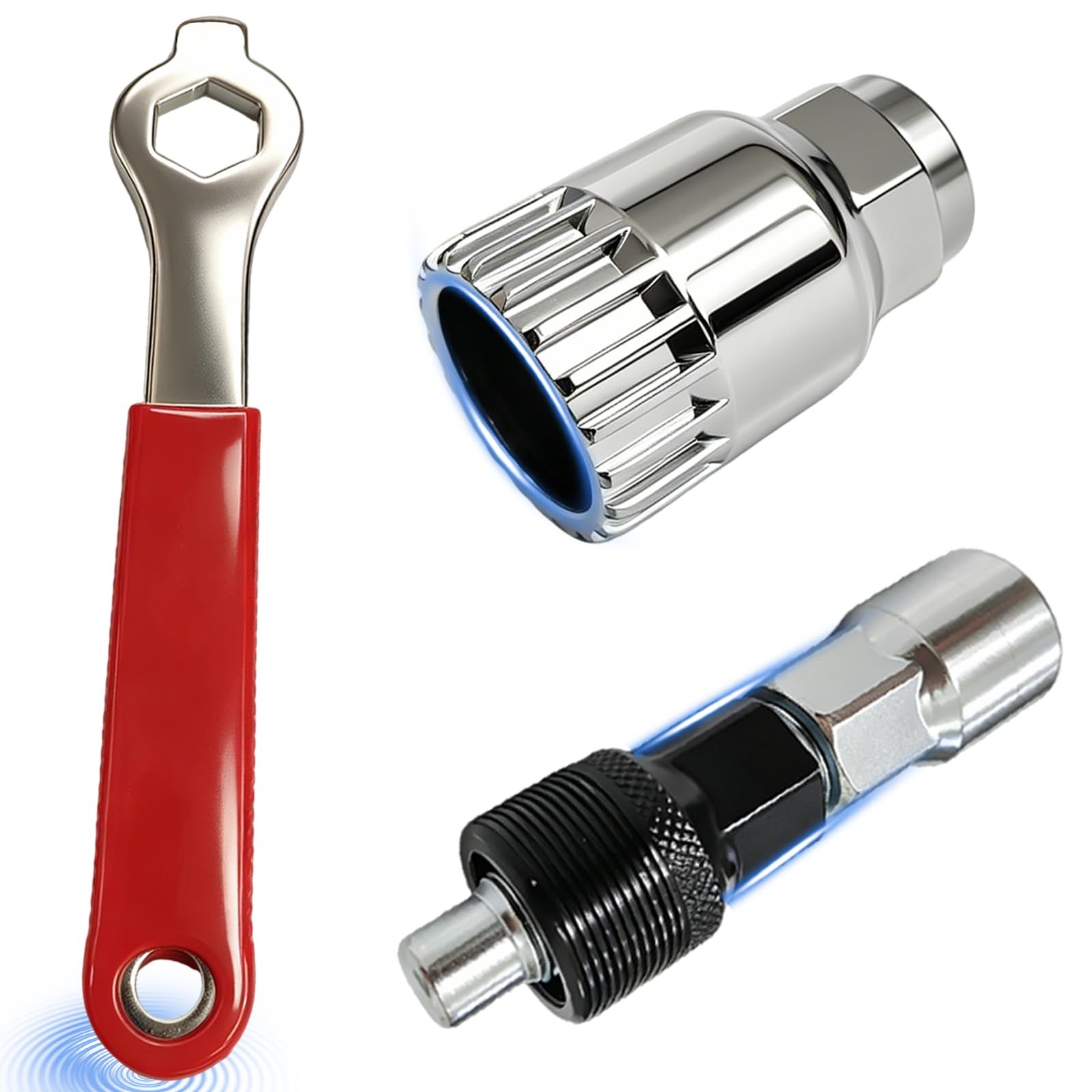 Black Crank Puller and Bottom Bracket Remover Bike Tool Set
