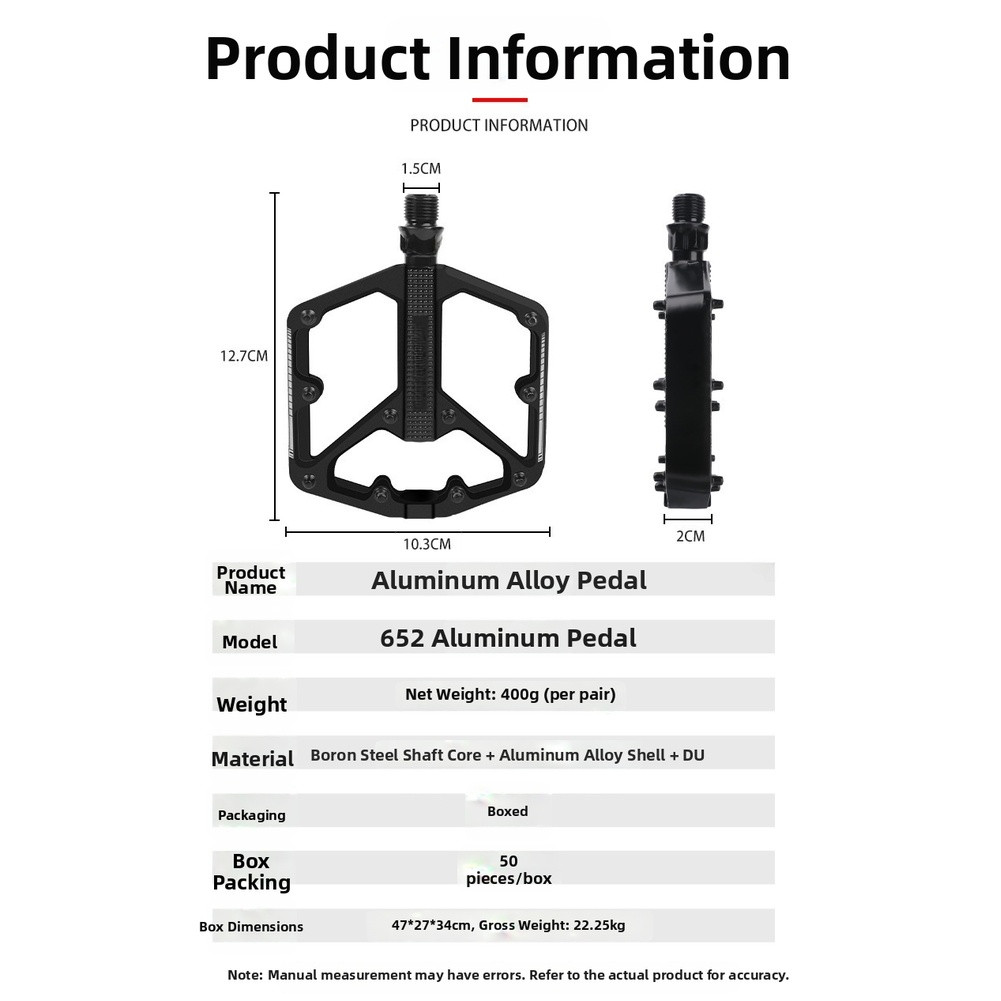 Aluminum Bike Pedals Wide Platform 20 Pins Sealed Bearings for Off Road Use