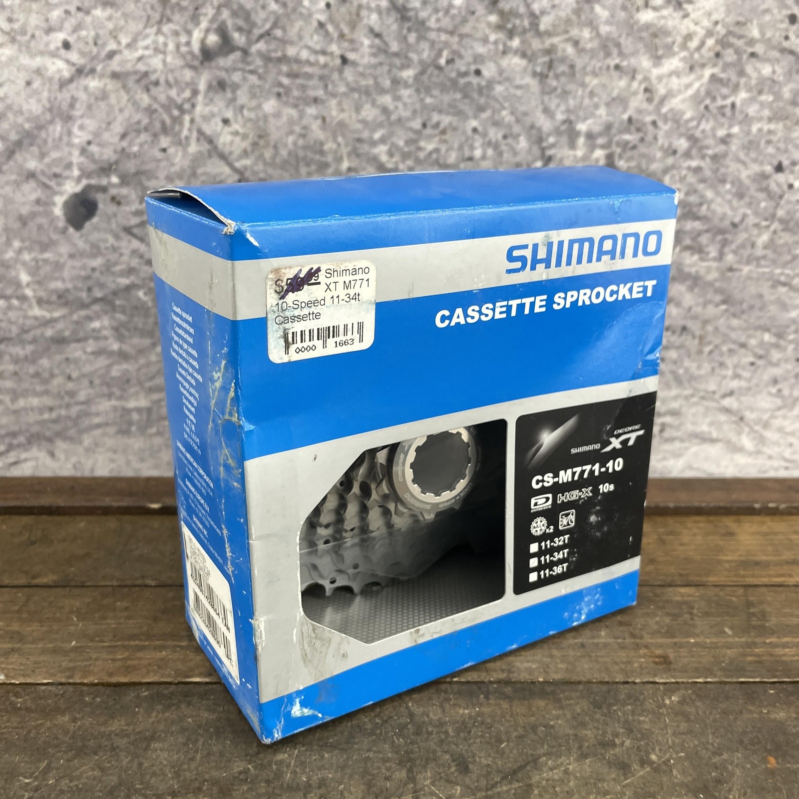 Shimano Deore XT CS-M771-10 Cassette 10-Speed 11-34T HG-X Dyna-Sys Japan MTB