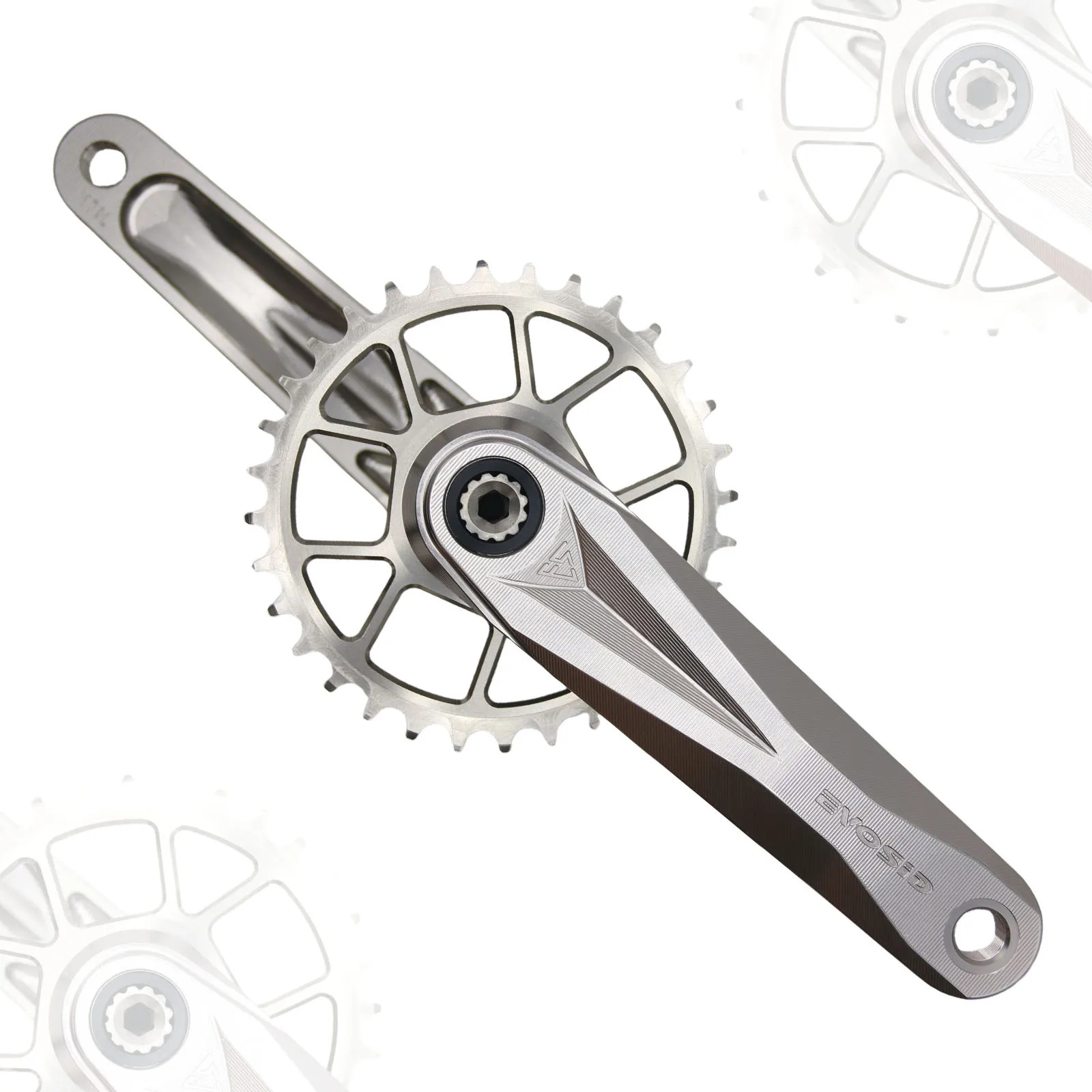 Mtb Crankset Hollow Integrated Crank 160mm 165mm 170mm Narrow Wide 32/34/36/38T