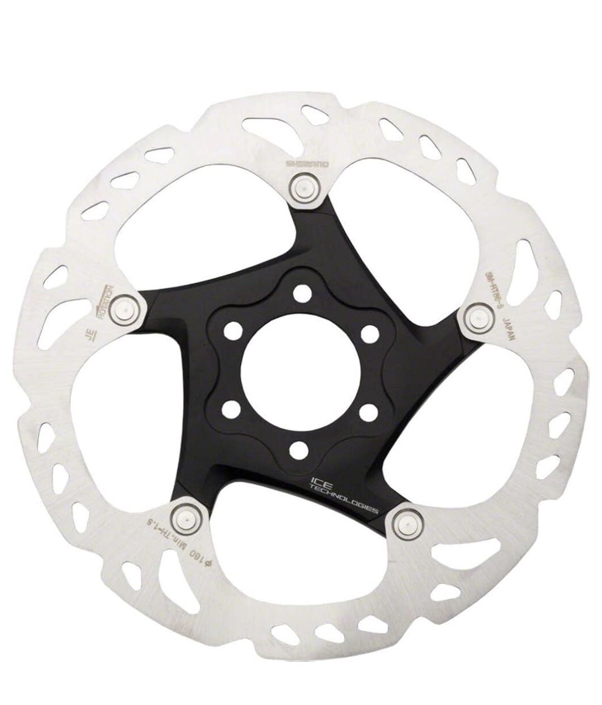 Shimano DEORE XT MTB Bike/e-Bike Disc Brake Rotor SM-RT86 180mm,ICE-TECH,6 bolts