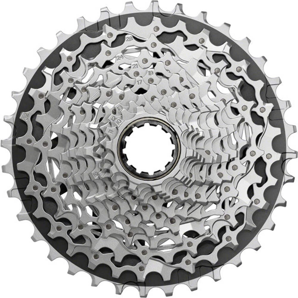 SRAM Force XG-1270 Cassette – 12-Speed, 10-36t, Silver, For XDR Driver Body, E1
