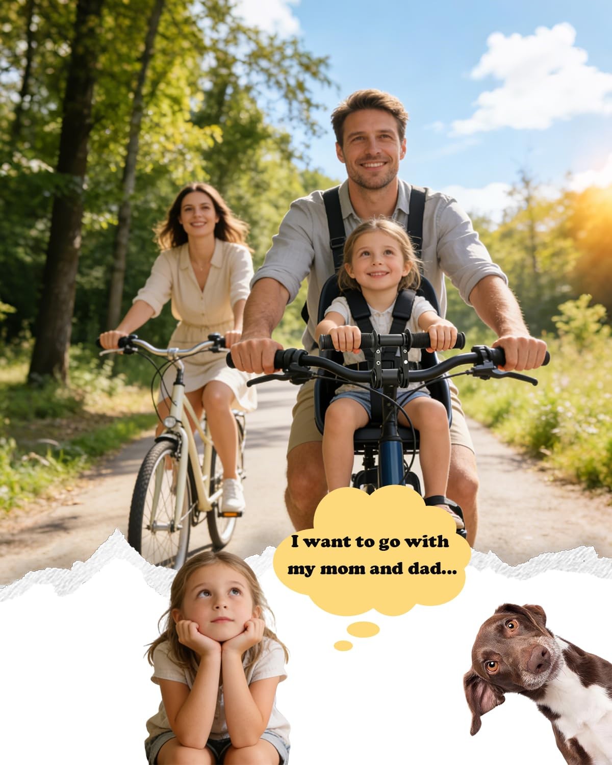 HANEVEAR Kids Bike Handlebars Extender, 2 in 1 Child 11.8″, Black