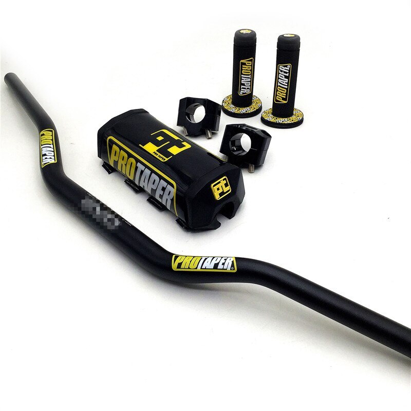 Handlebar For PRO Taper Pack Bar 1-1/8″ Handle bar Pads Grips CNC 28.5mm Adapter