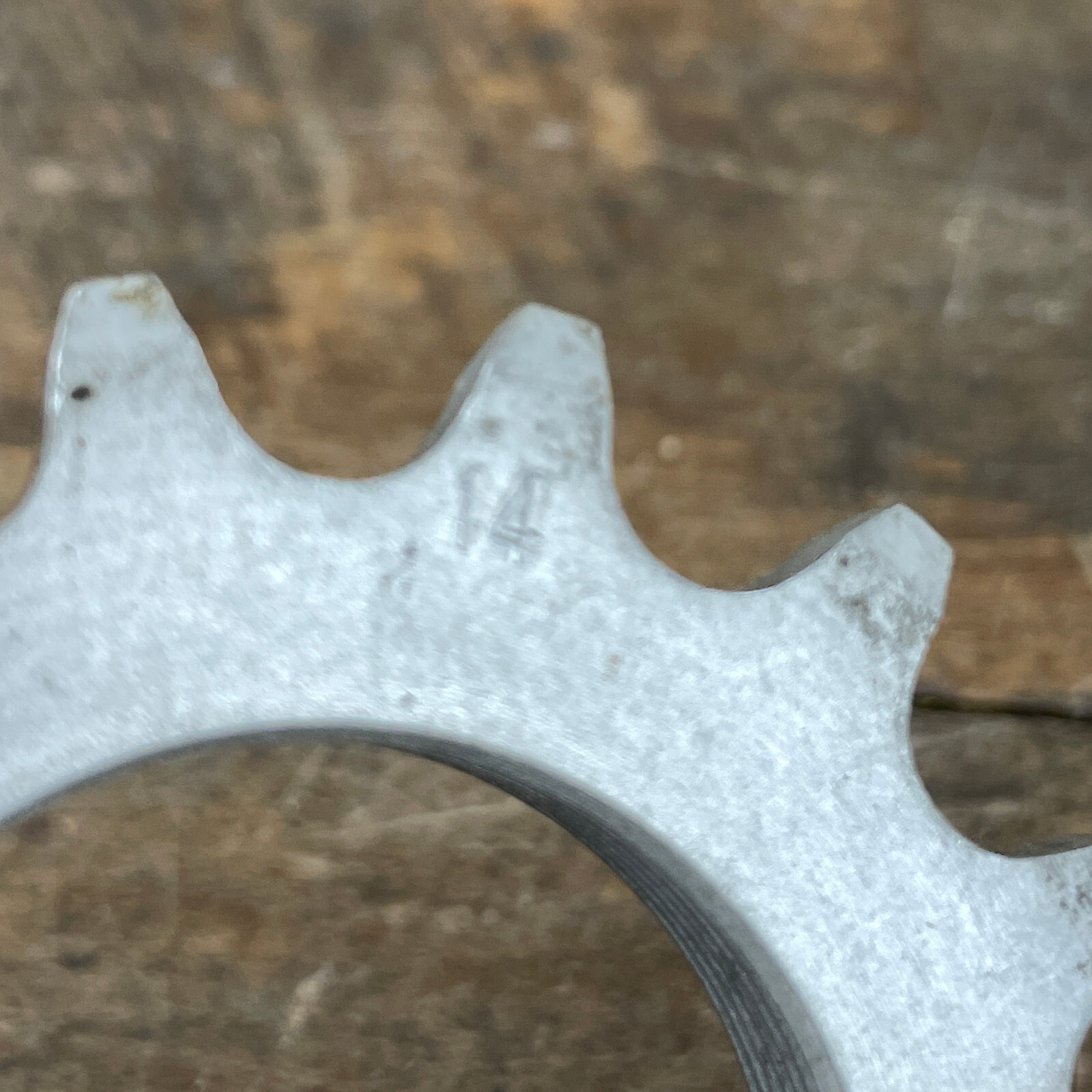 Vintage Alloy Track Cog 14 Tooth Aluminum English Threaded Fixie Single Eroica