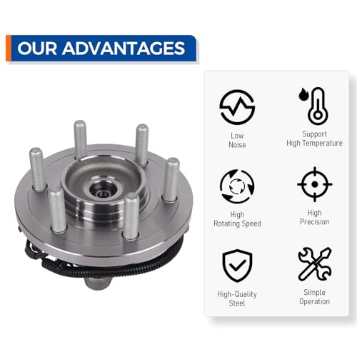 515195 Front 4WD Wheel Bearing Hub Assembly Fit for 2015 2016 2017 Ford F-150