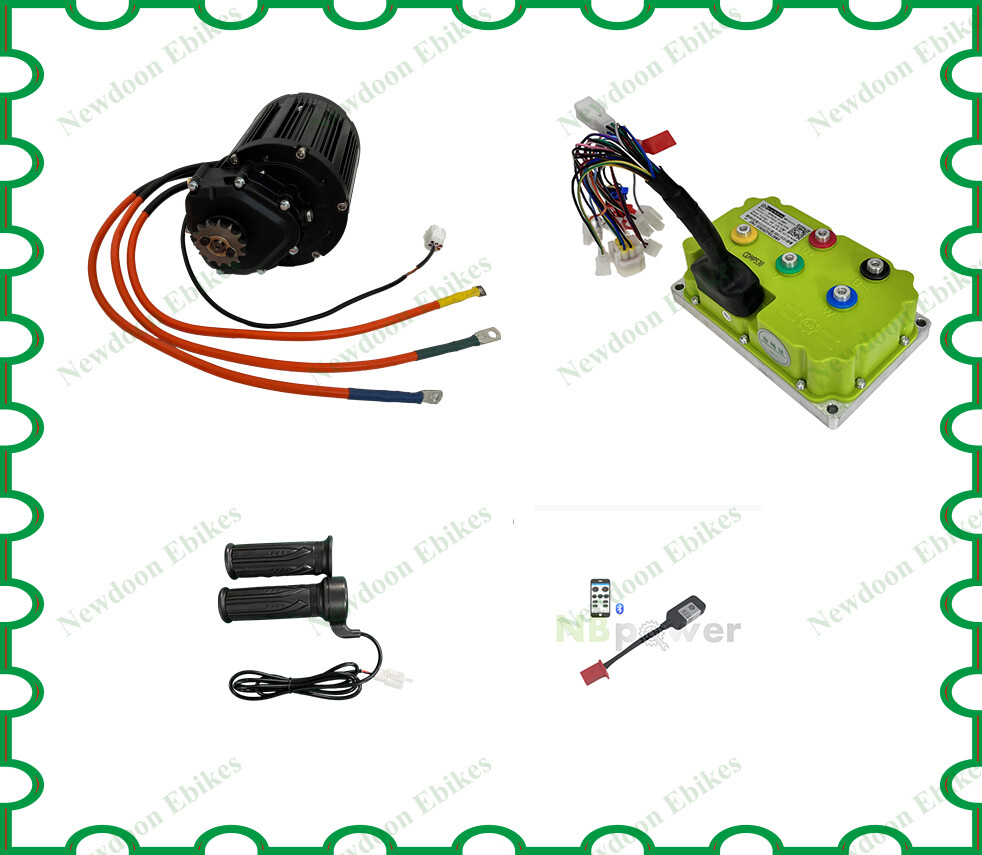 New QS138-C V3 90H 4000W Middriver motor with ND72530 Fardriver controller