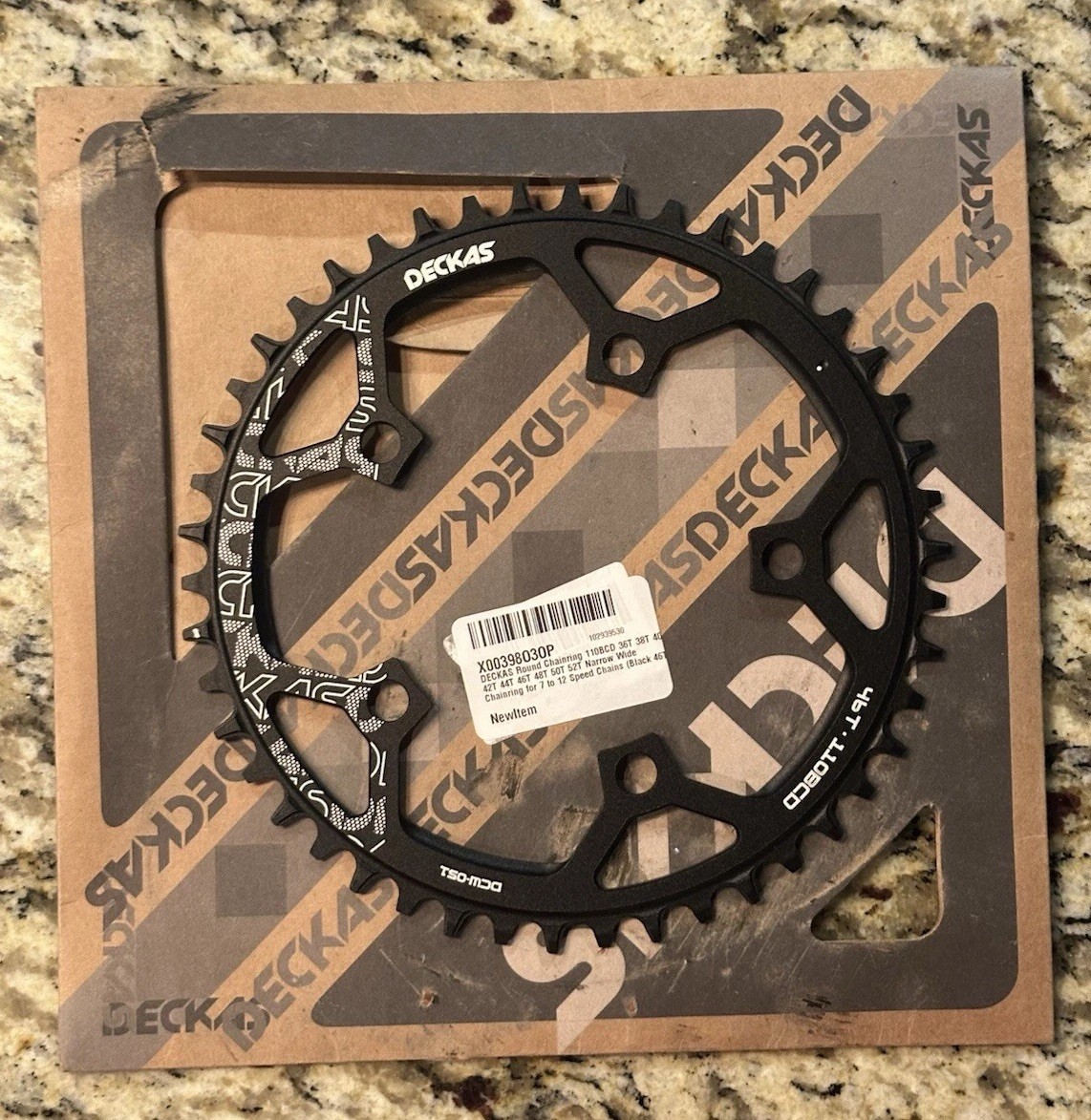 Deckas 46T 110x5B Round Chainring 110BCD DCW-051