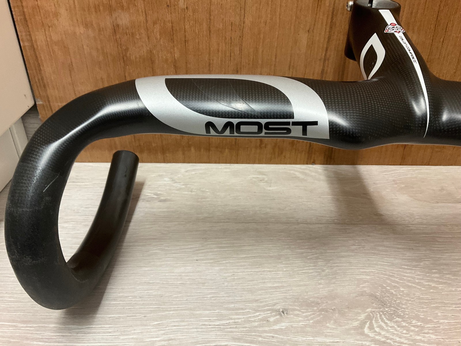 NOS Pinarello Most Talon Carbon Compact Integrated One Piece Handlebar Handlebar
