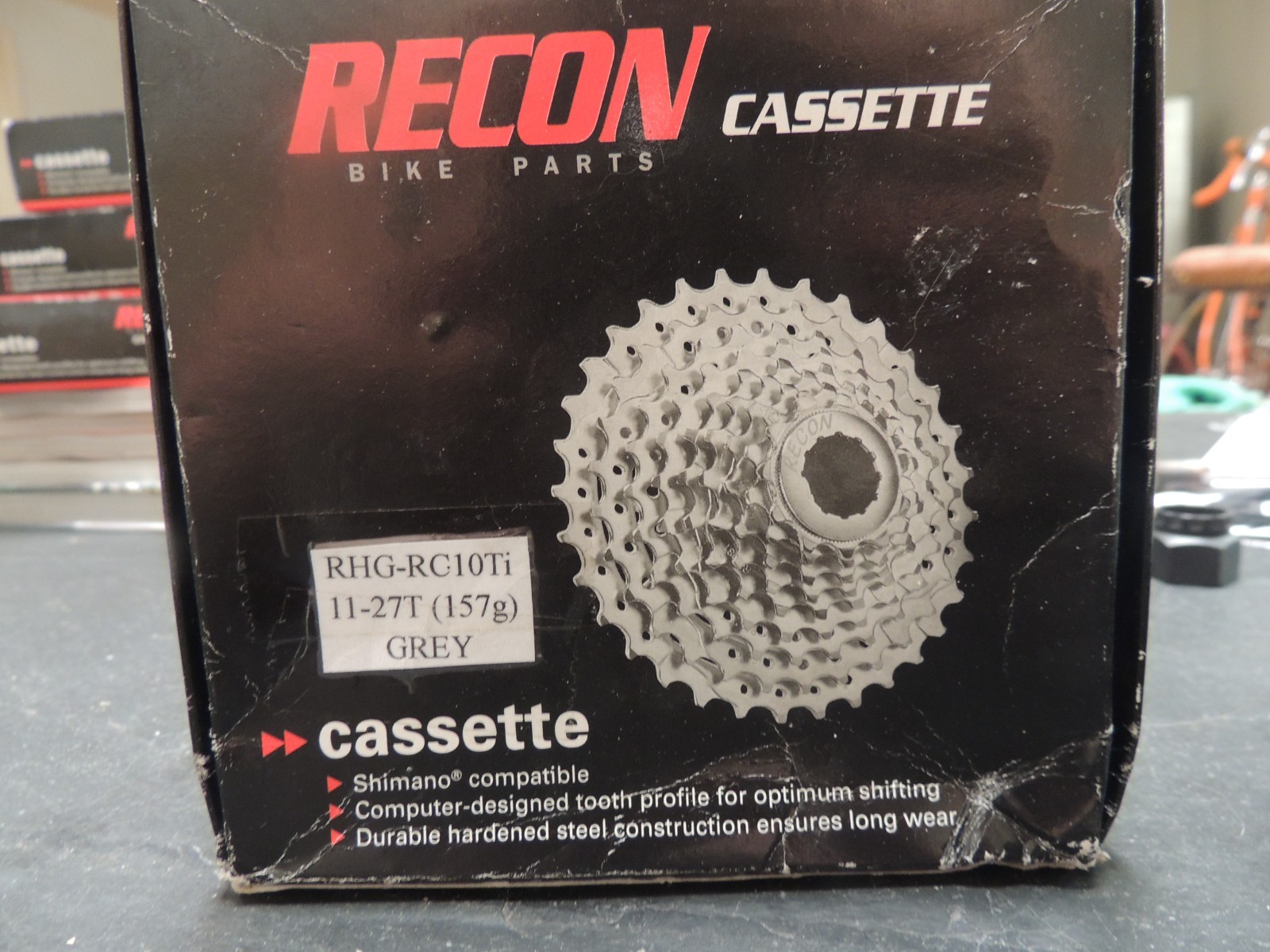 Recon 10 Spd Campagnolo Compatible Cassette 11-27 Titanium NEW Ultralight