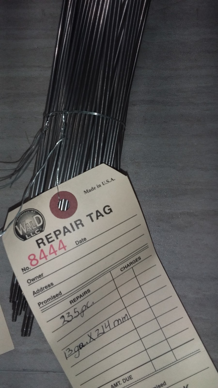 Bicycle Spokes 13Ga Assorted Steel Chrome with Nipples Various Sizes