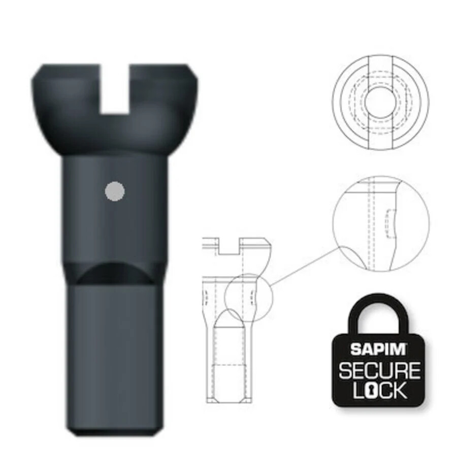 Sapim CX-Ray J-Bend Spoke + PolyAx SecureLock Aluminium Nipple – Black | NEW