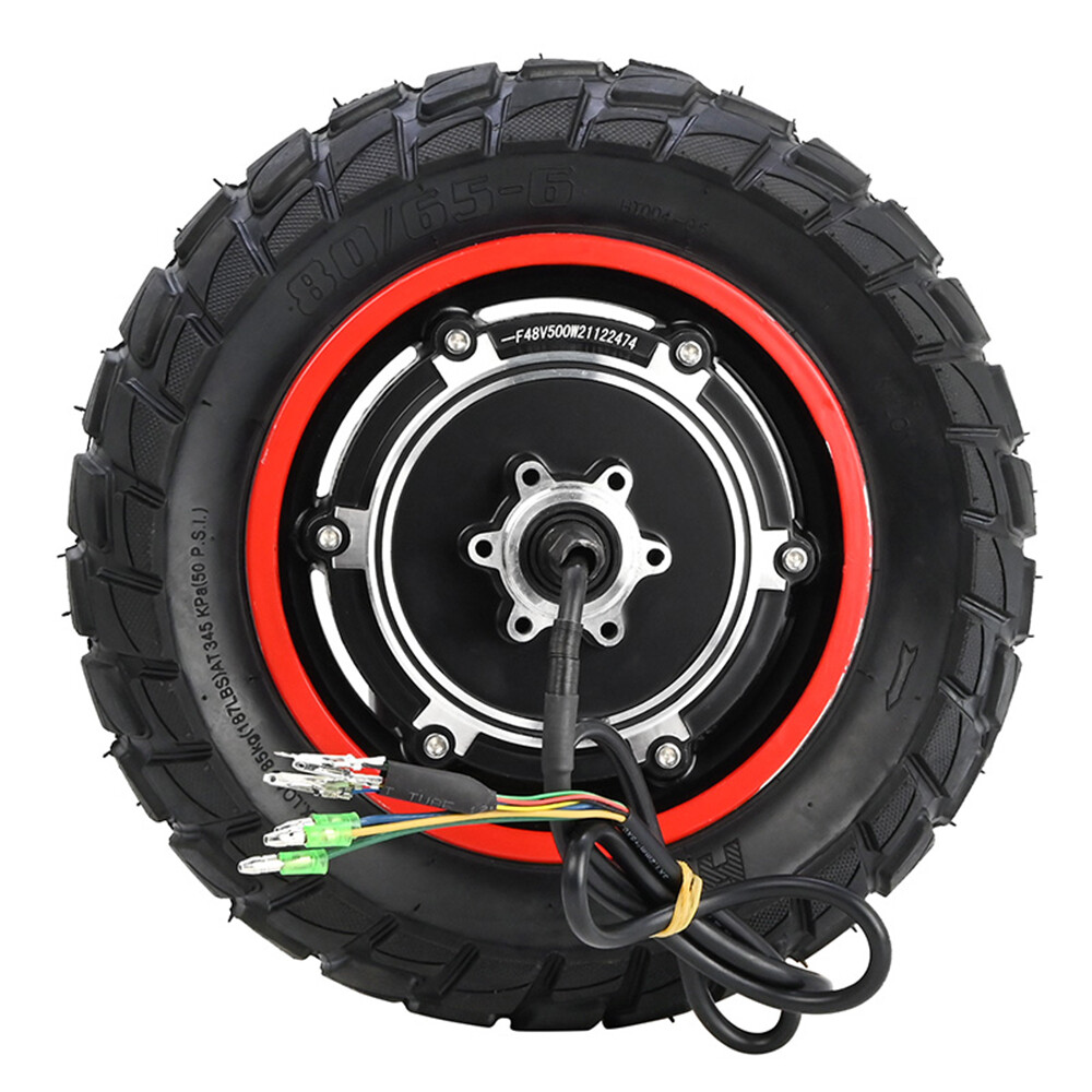 10In E-Scooter Hub Motor Wheel Waterproof Inflatable Rear Tire 500W 40V N5C9