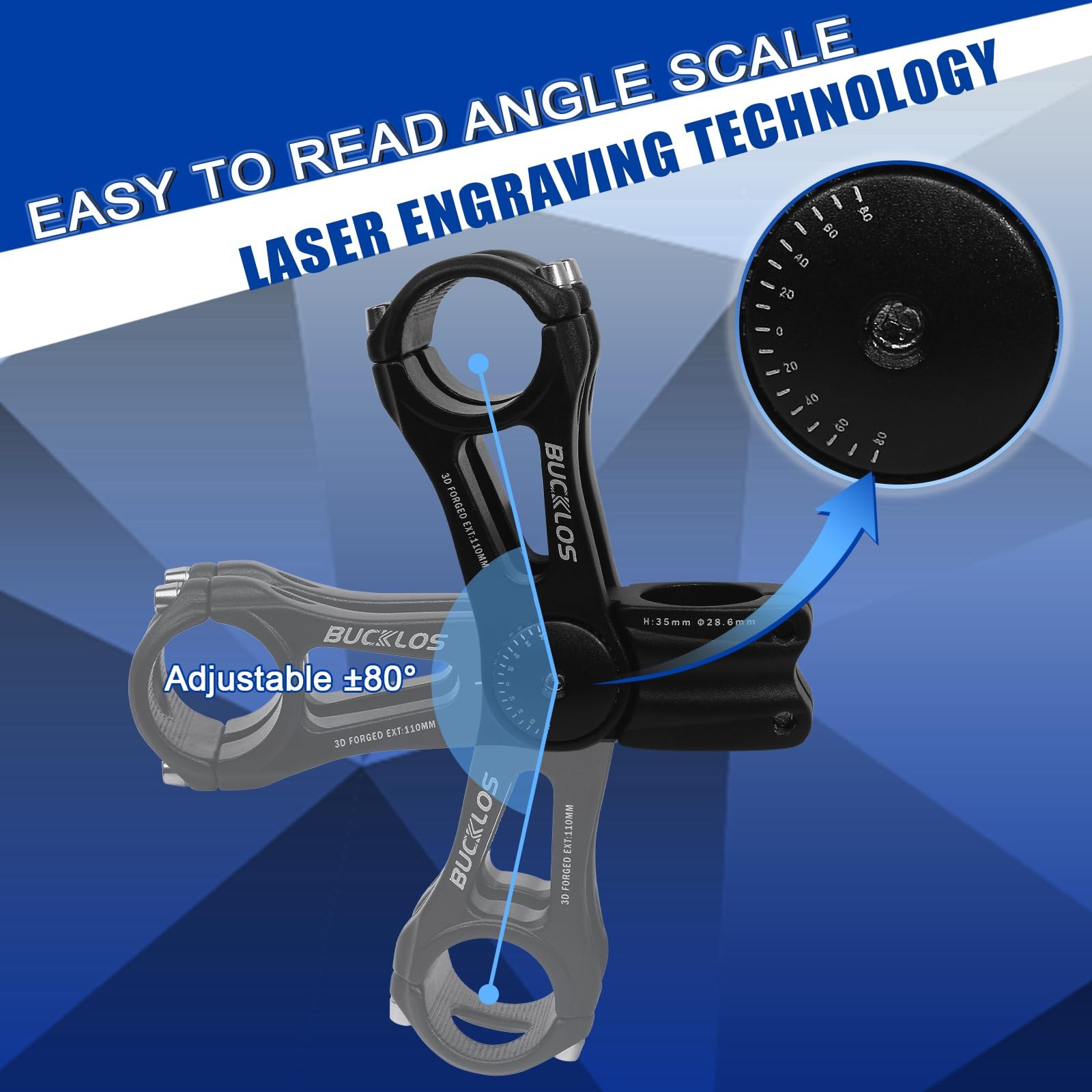 Bike Stem Riser Extender MTB Adjustable Handlebar Components Cycling Parts