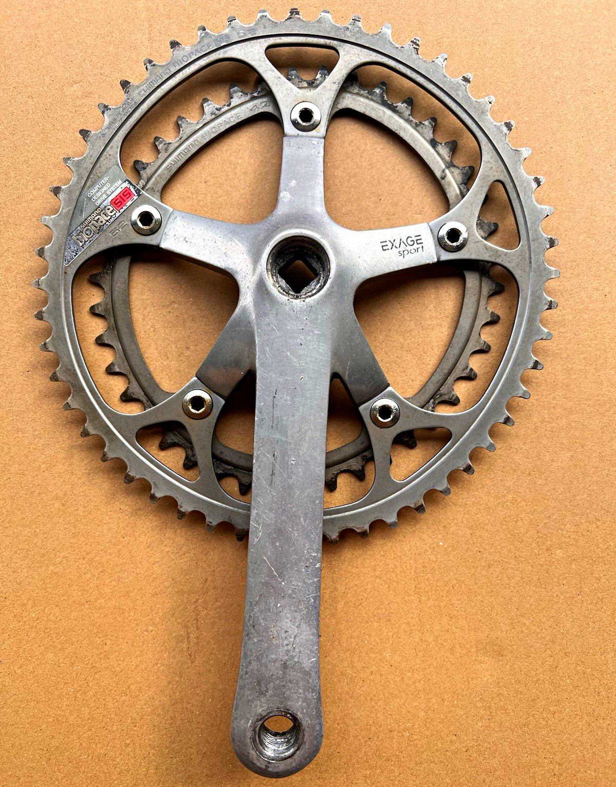 Shimano Exage Sport FC-A450 170mm Double Square Taper Road Crank Drive Side only