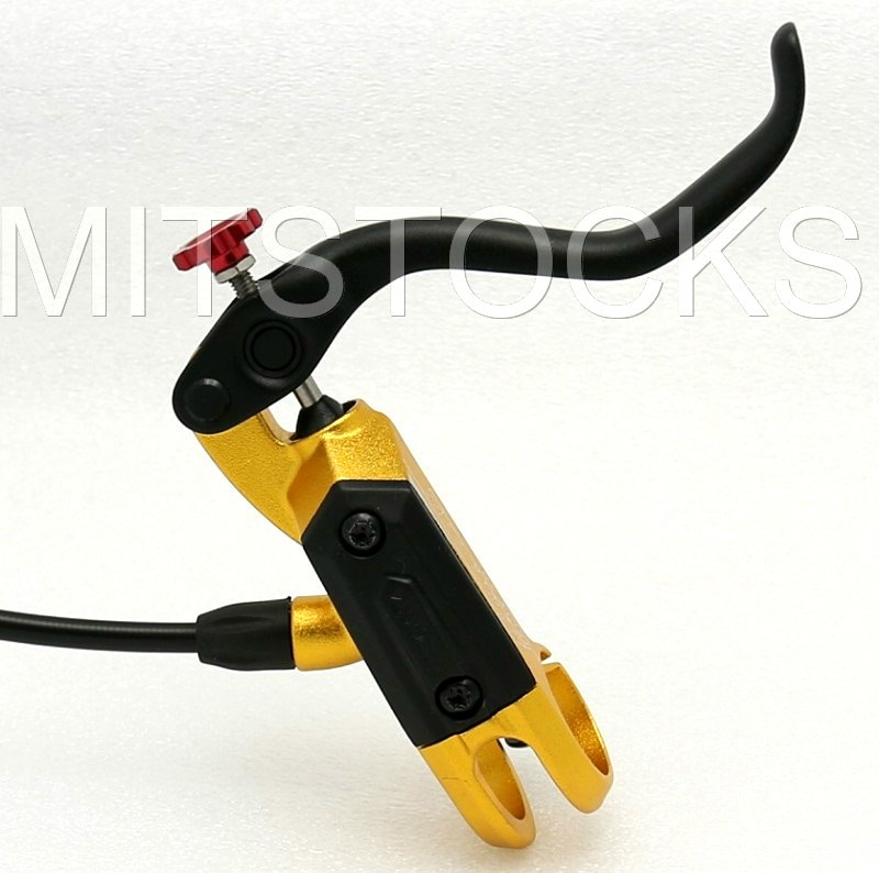 Bengal Helix 7B Bike Bicycle Hydraulic Disc Brakes 160mm F & R Complete Kit Gold
