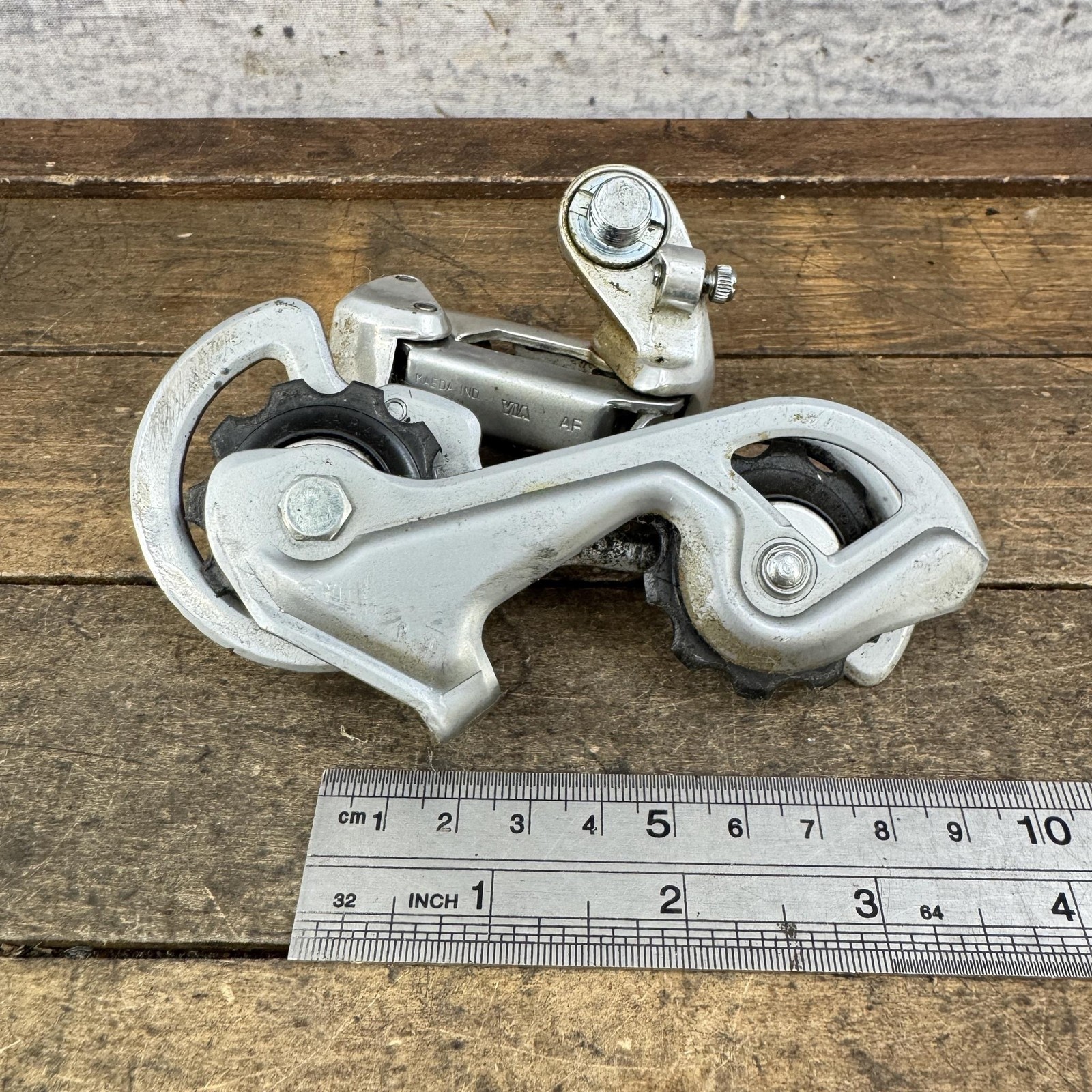 Vintage Suntour ARX Rear Derailleur Short Cage Silver Japan Road Bike 245g