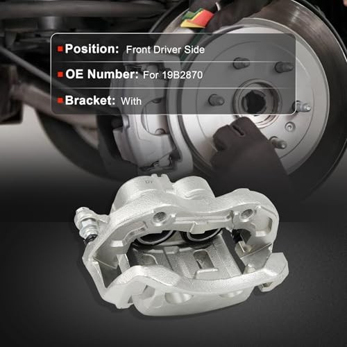 Front Left Brake Caliper Assembly w/Bracket 19B2870 2003 Front Left[19B2870]