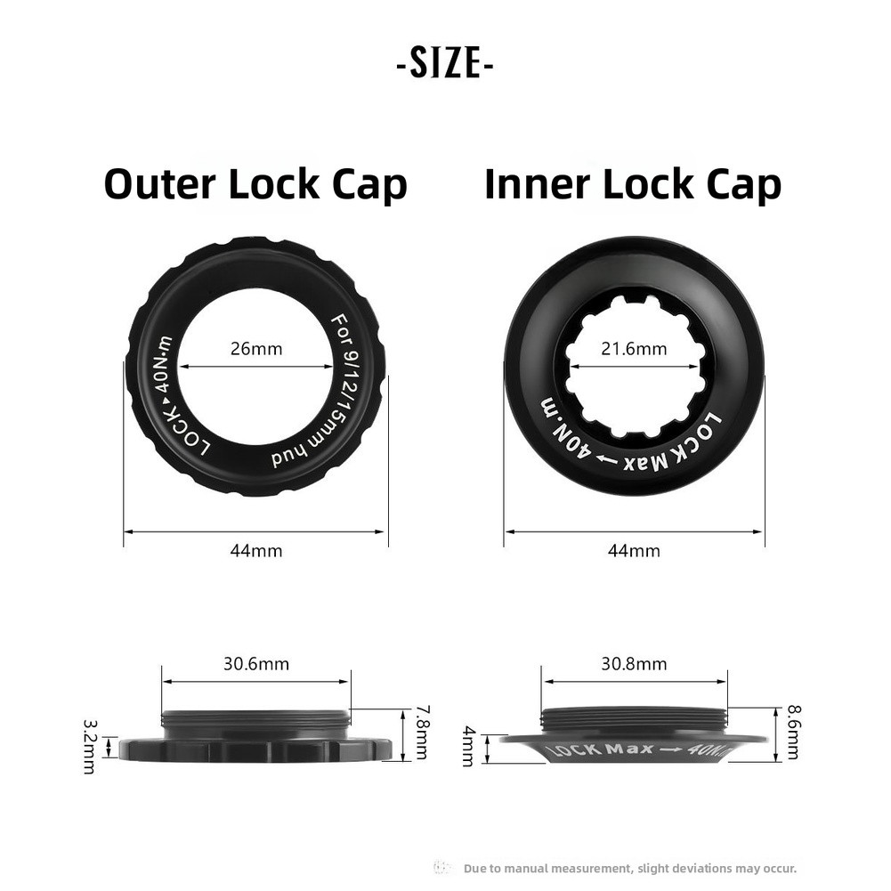 Center Lock Disc Brake Adapter for 6 Bolt Hub CNC Aluminum Alloy Material