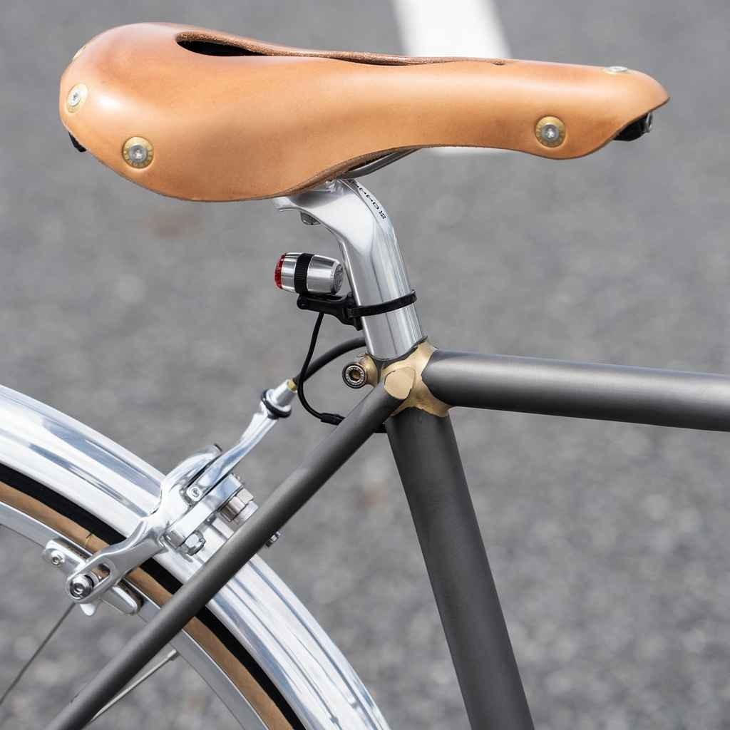 Gilles Berthoud aspin open leather saddle (natural)
