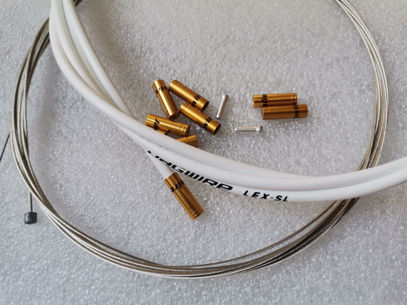 JAGWIRE Slick-Lube Liner LEX SL HOSE CABLE SHIFTER KIT PEARL WHITE SUIT SHIMANO