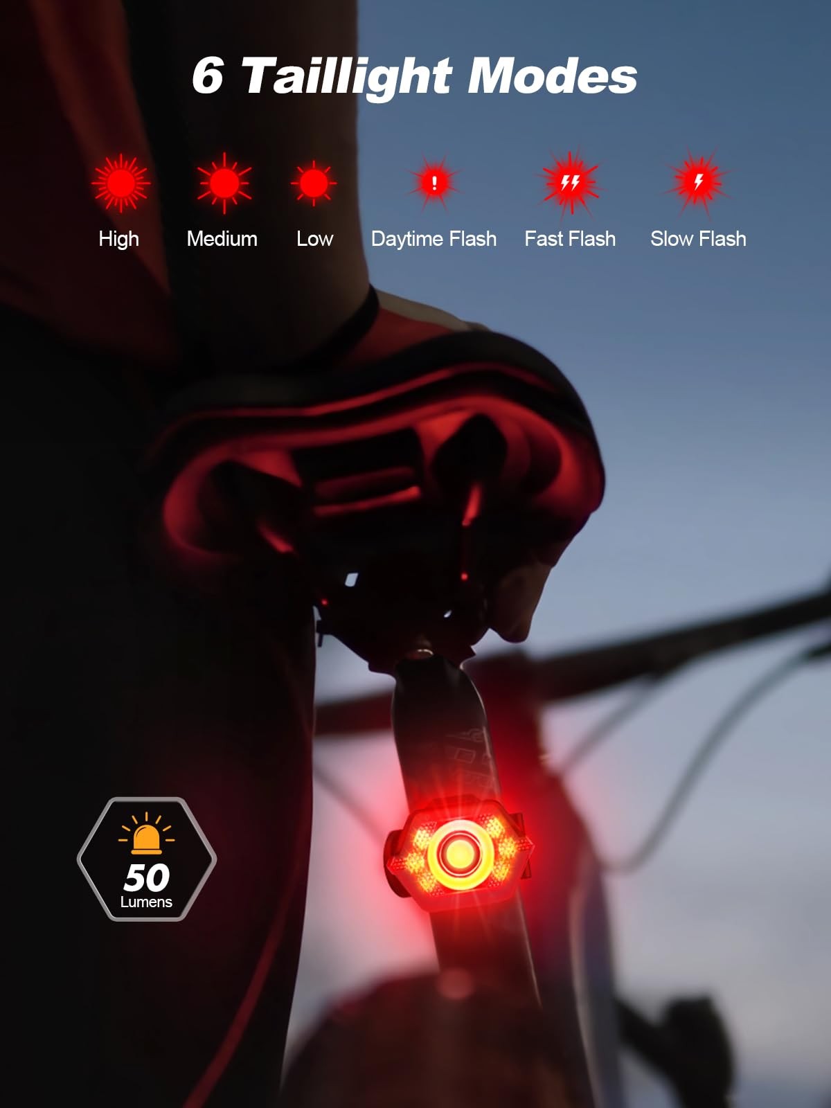 2026 New 1000 Lumen Super Bright Bike Lights with Side Light, 4+6 Modes Recha…