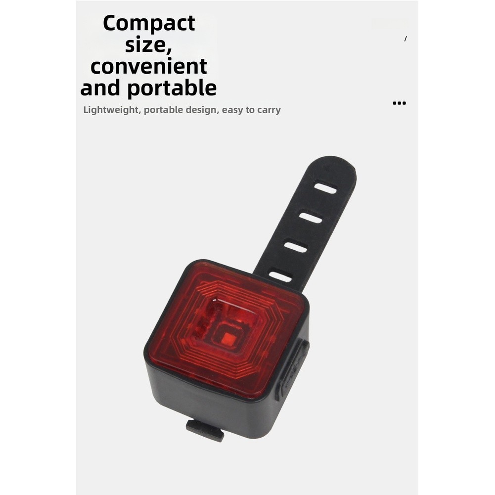 USB Bike Light Set Waterproof Front Rear Light Automatic Braking Sensor