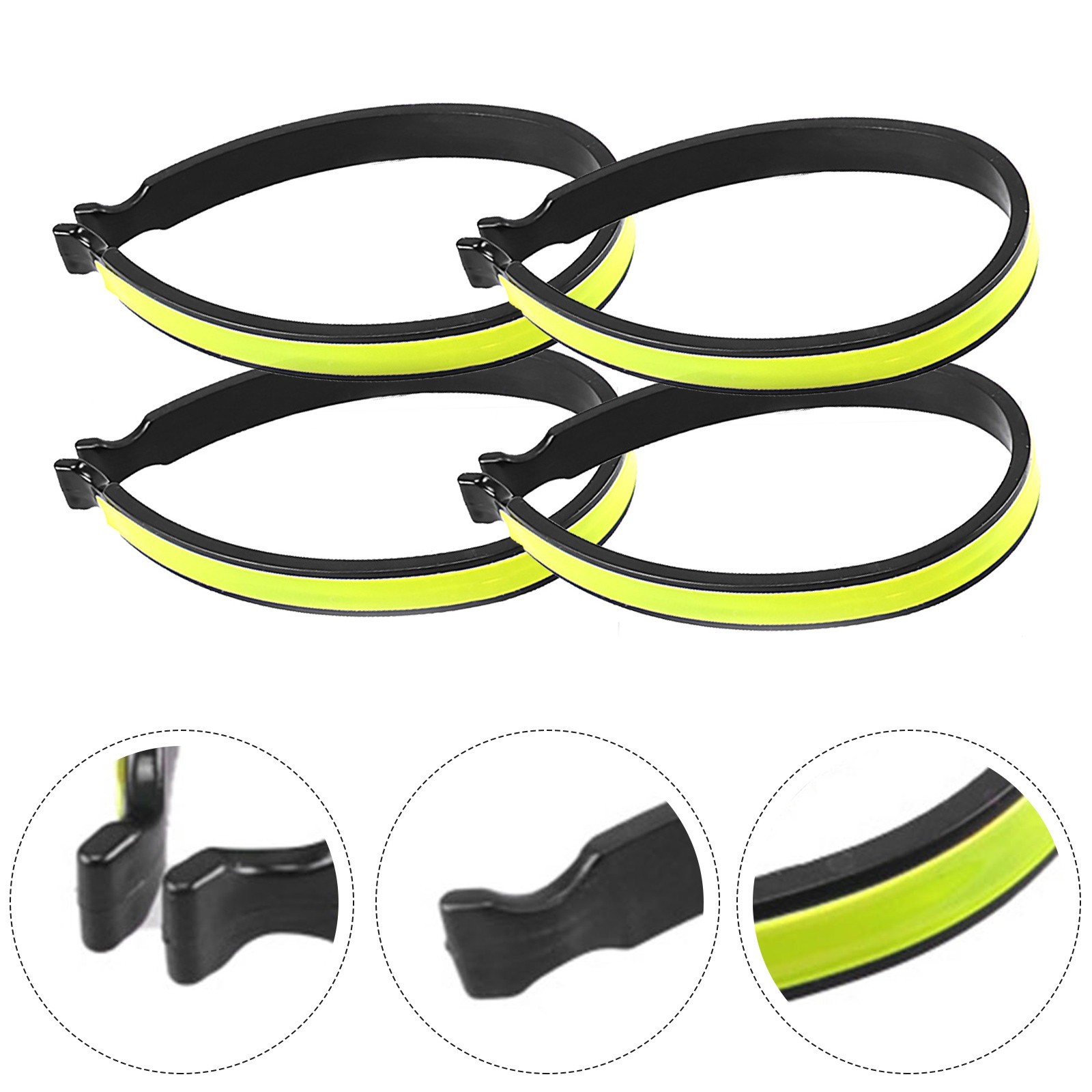 Reflective Clips Bicycle Pants Clip 10.1 Cm X 1.1 Cm Reflective Strips Hot Sale