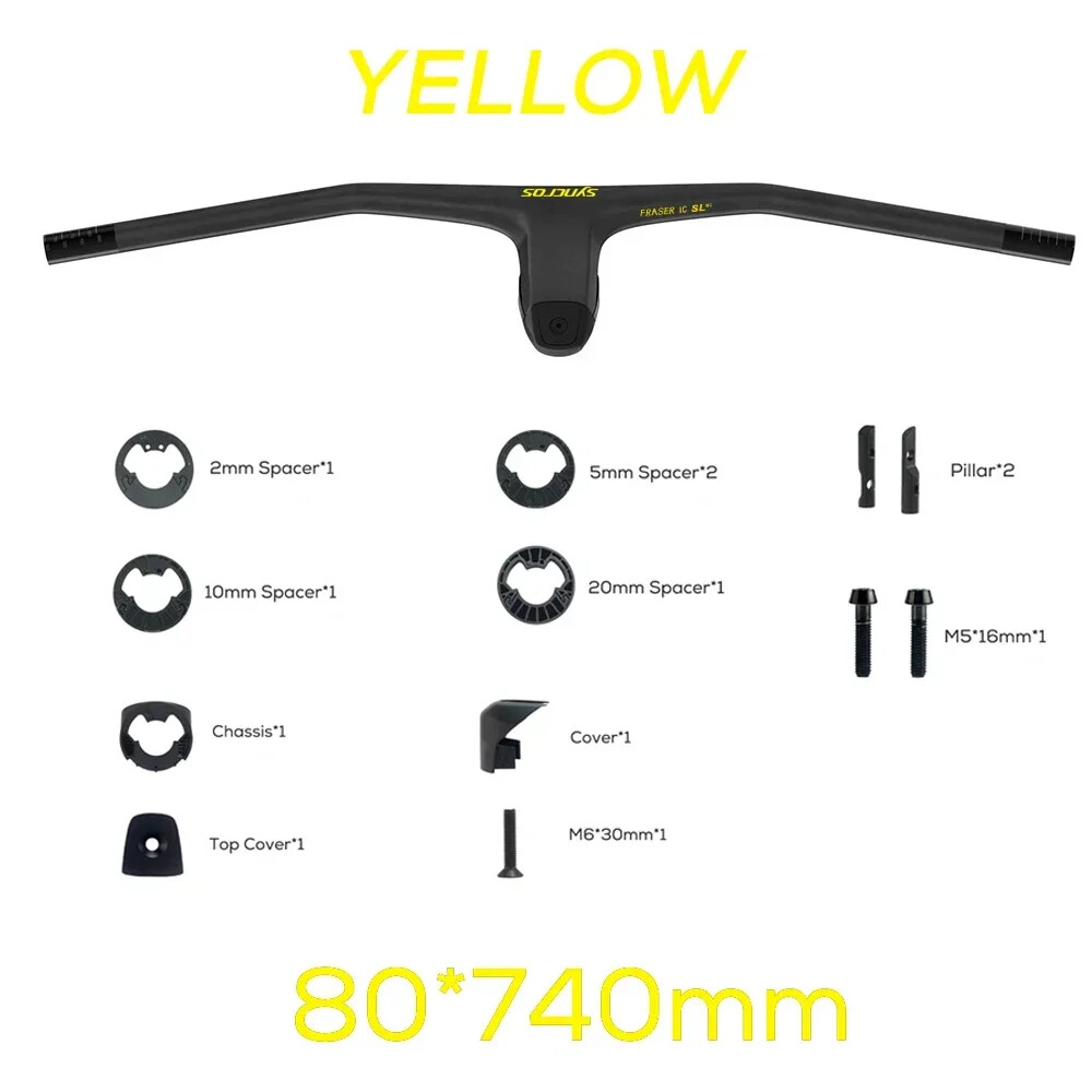 740MM Carbon MTB Bicycle Integated Handlebar Handlebar FRASER IC SL WC -20°