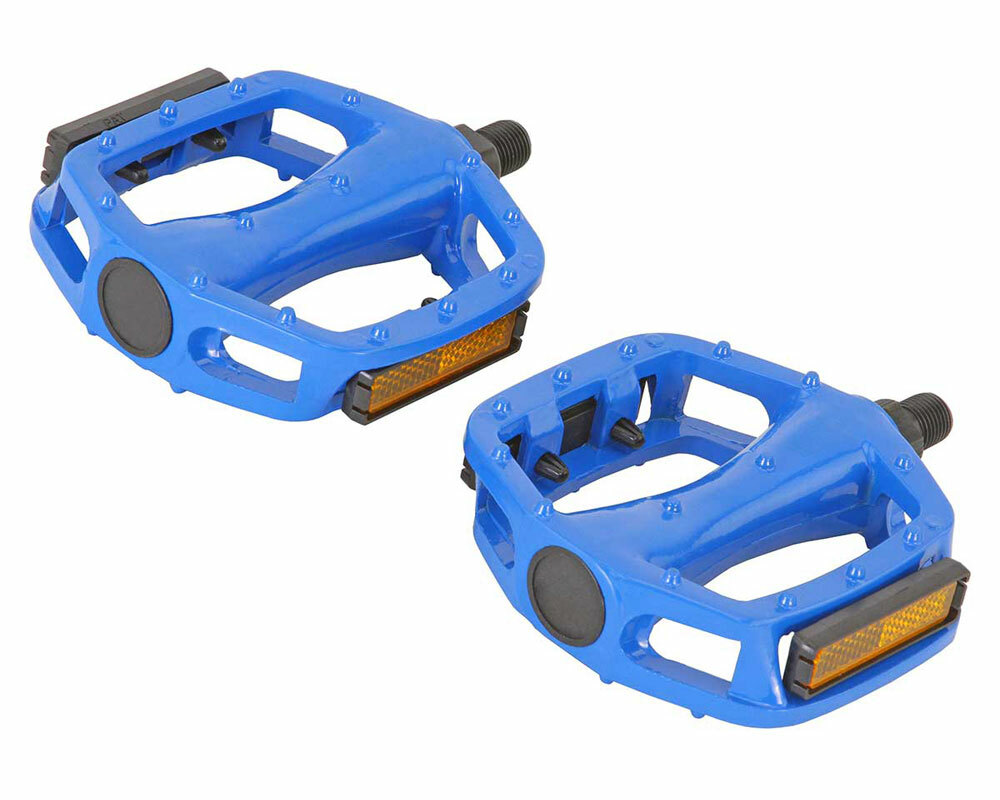 NEW! 505 BICYCLE ALLOY PEDALS IN BLUE COMPATIBLE WITH 1/2 CRANK.