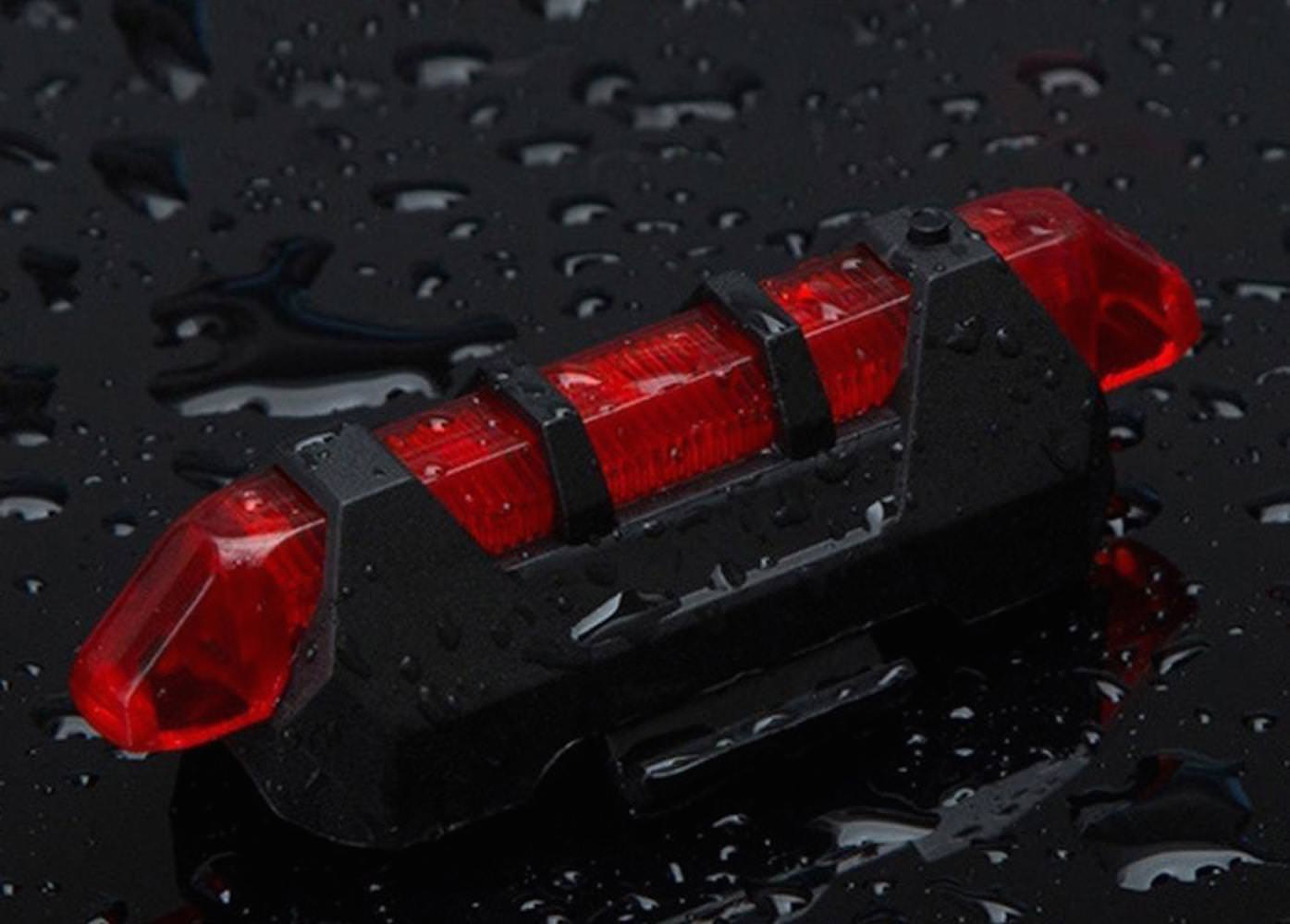 RECHARGEABLE Micro USB flash LED Bicycle Bike Frame Waterproof Head Tail Light