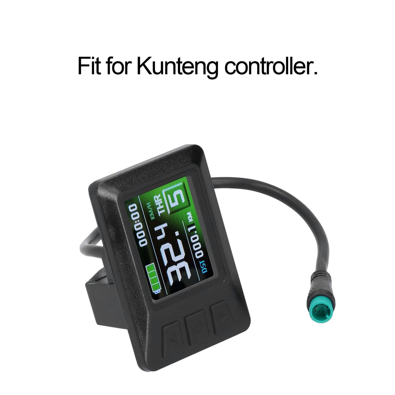 24V/36V/48V LCD7C Color Screen Instrument Electric Bicycle Battery Display With