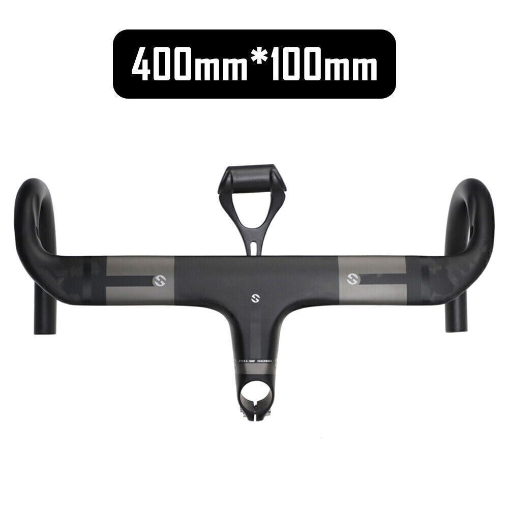 UD Integrated Bar Stem Road Bike Handlebars Carbon Fiber 28.6mm*400/420/440mm