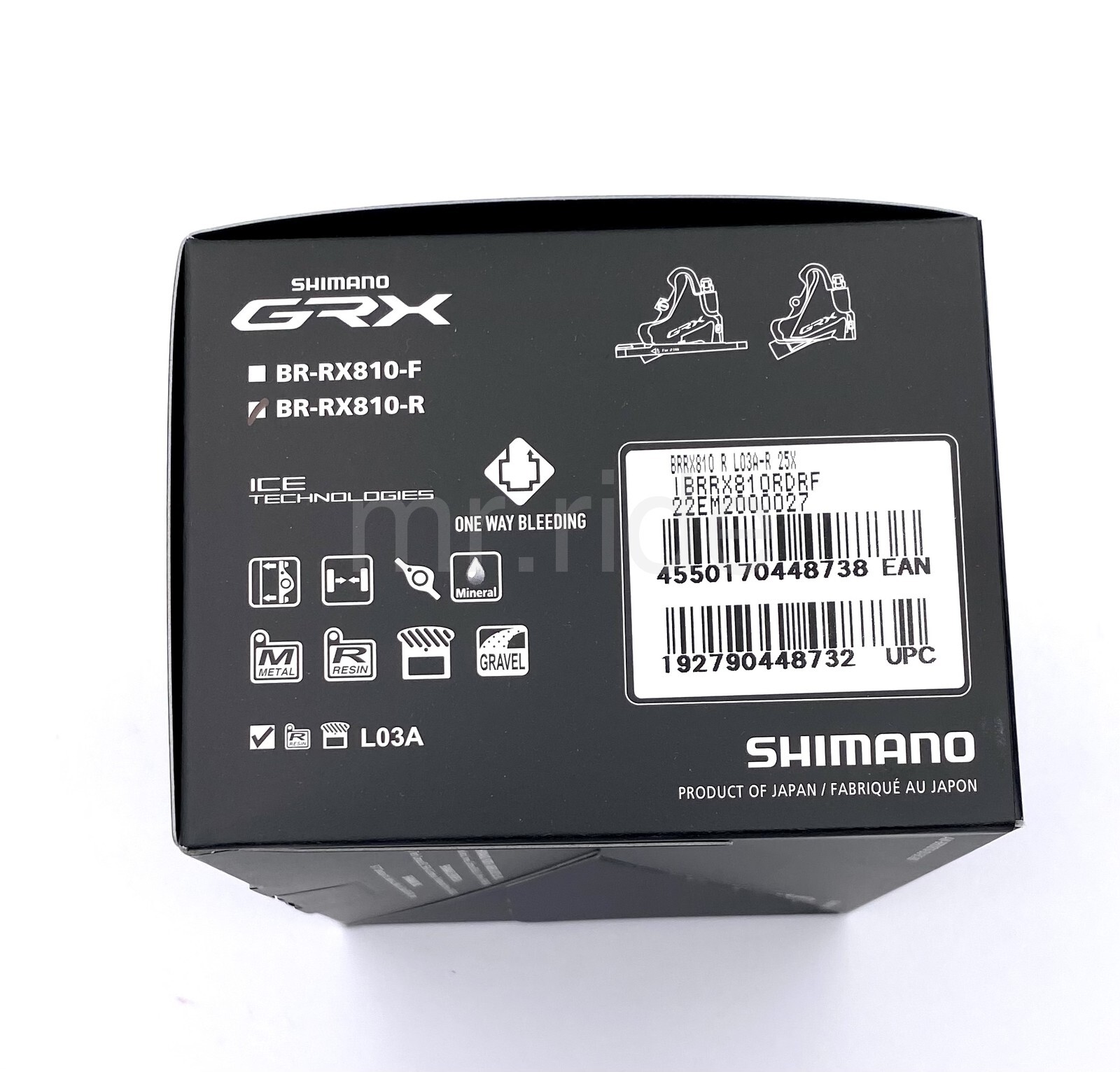 Shimano GRX BR-RX810-F/R Hydraulic Disc Brake Caliper Set Front+Rear, Flat Mount