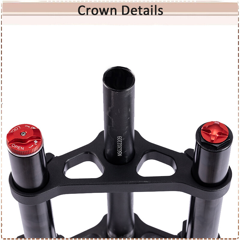 BUCKLOS 20 inch 4.0 Fat Tire E-Bike Air Suspension Fork 180mm Travel Front Forks