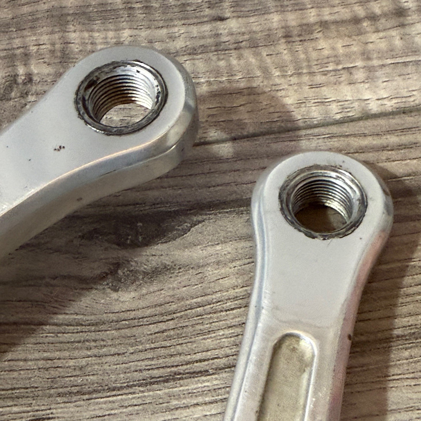 Vintage Sugino Mighty Crankset 171 53 42 Square Taper Drillium 144BCD Drilled 