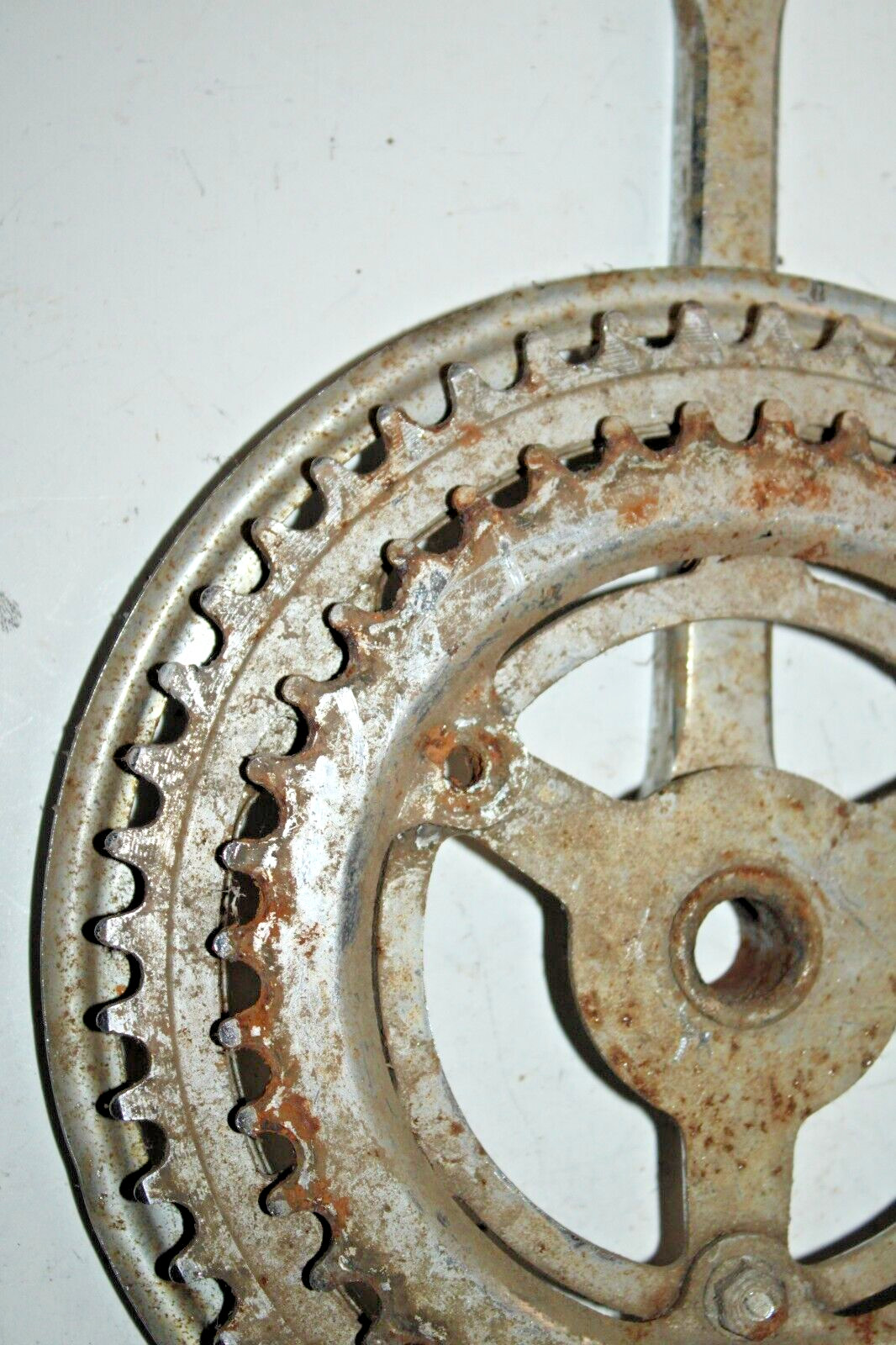 Vintage Double Drive Crank Arm BCD93-3 165mm 48/40T Touring Cotter USA Shipper