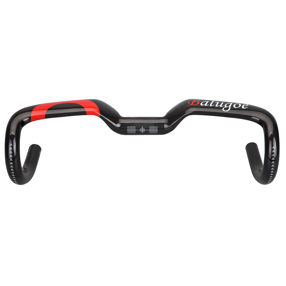 Carbon Fiber Handlebar Rise Bar Road Bike Aero Drop Bar 31.8*400/420/440mm Gloss