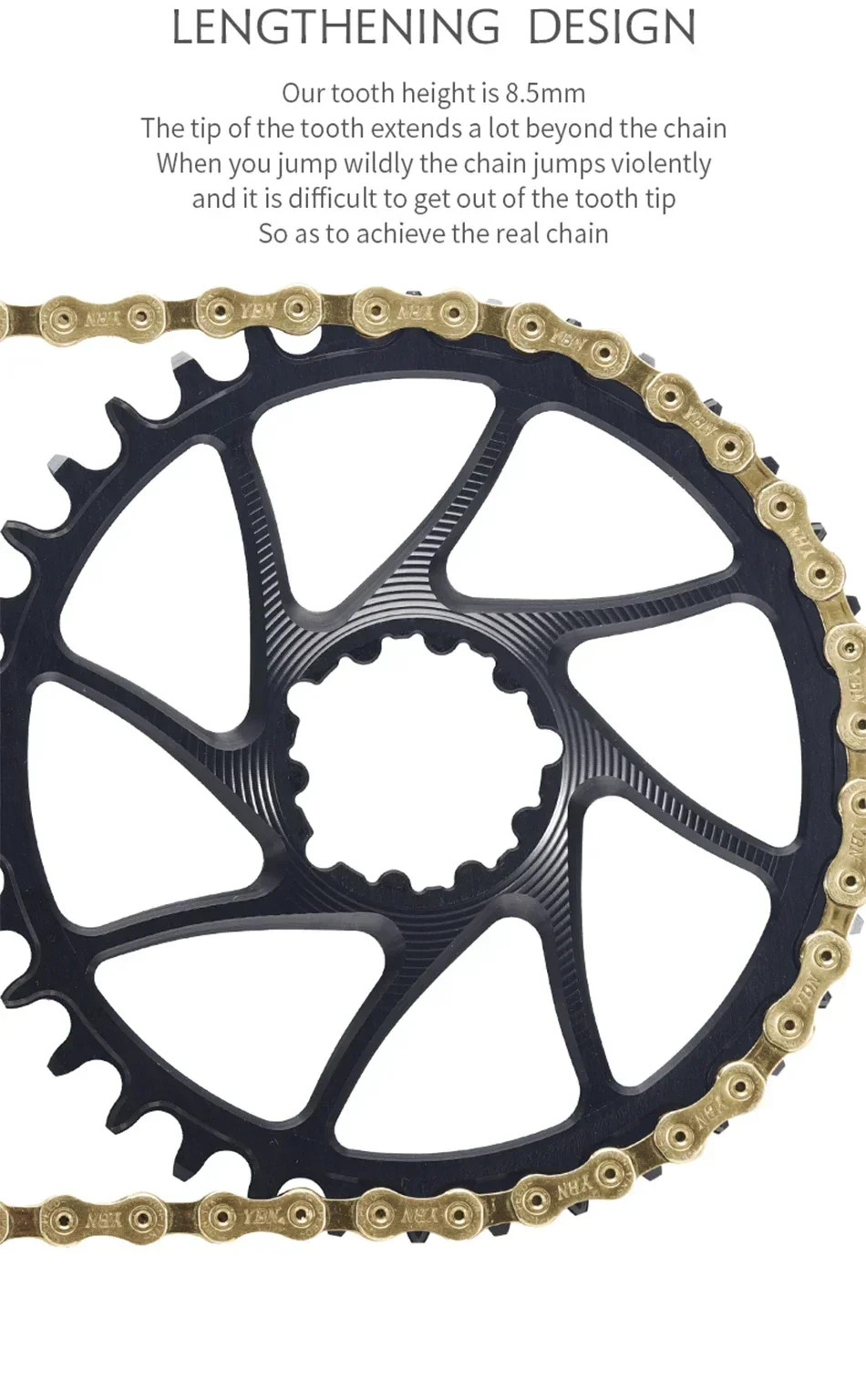 3mm Offset for Crankset Mountain Bicycle Narrow Wide Chainring 28-38T Chainwheel
