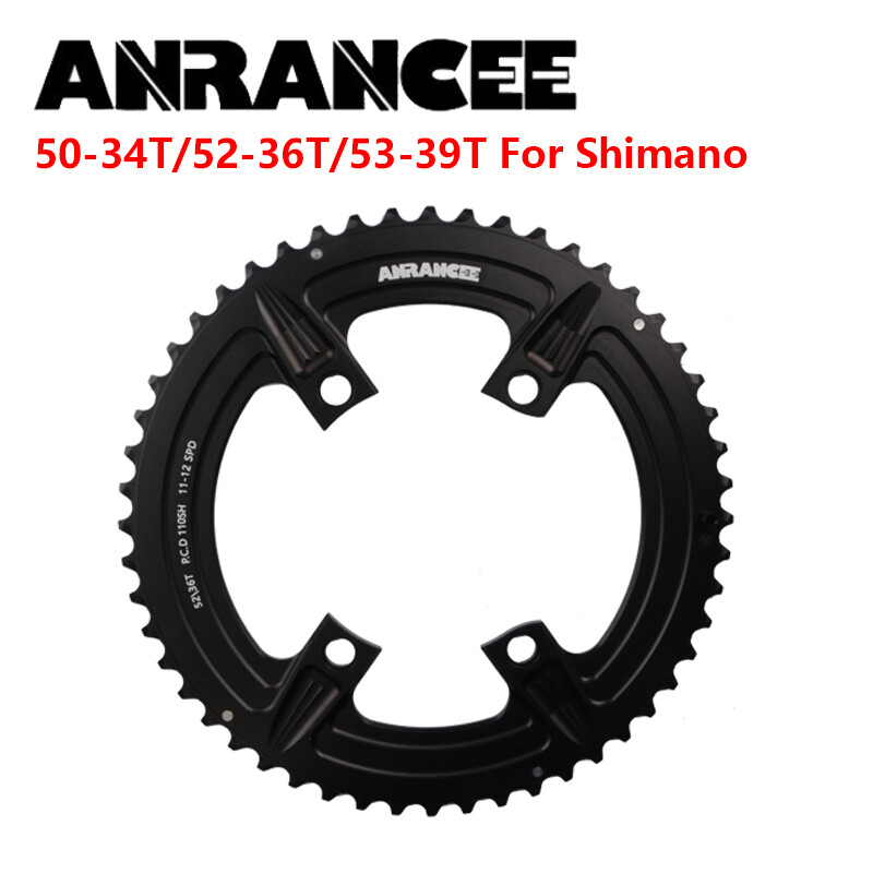 Anrancee Double Chainring 4 Arm for SHIMANO 5800 R7000 R8000 R8100 Bicycle Crown