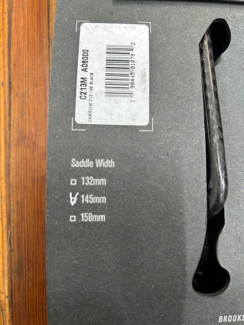 NOS NEW Brooks Cambium C13 carbon rail saddle 145mm Black