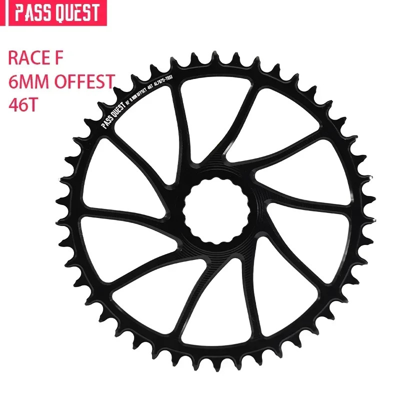 6mm Offset Narrow Wide Chainrings for Straight Mounted Crank 9/10/11/12 Speed