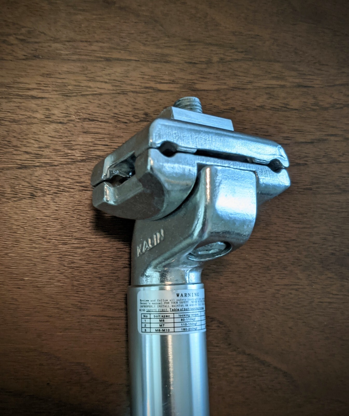 ALLOY SILVER ALUMINUM BICYCLE SEATPOST HL BIKE POST 350MM – FREE USA SHIPPING