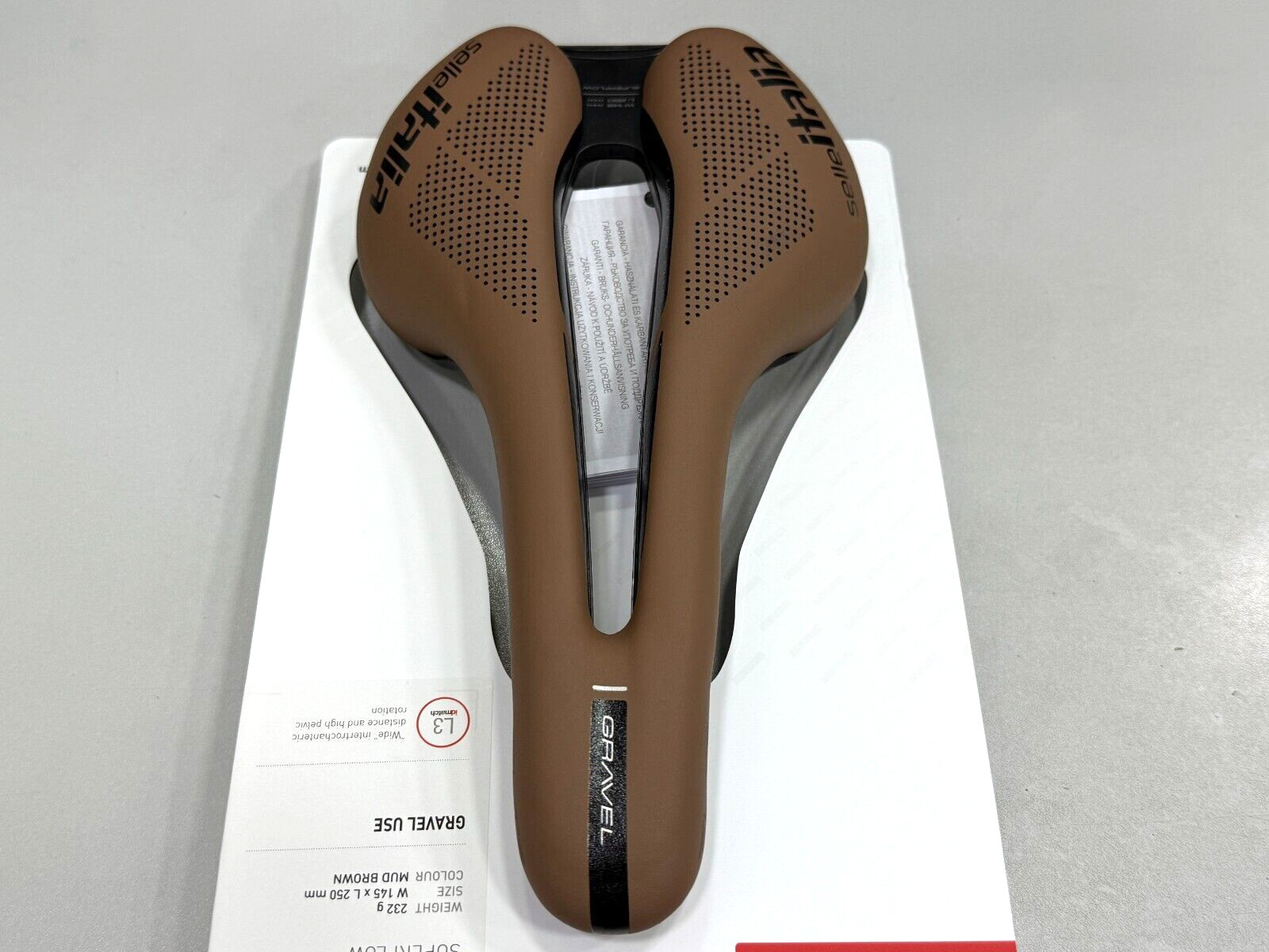 Selle Italia Flite Boost Gravel Ti316 Superflow L3(145x250mm) Saddle Brown