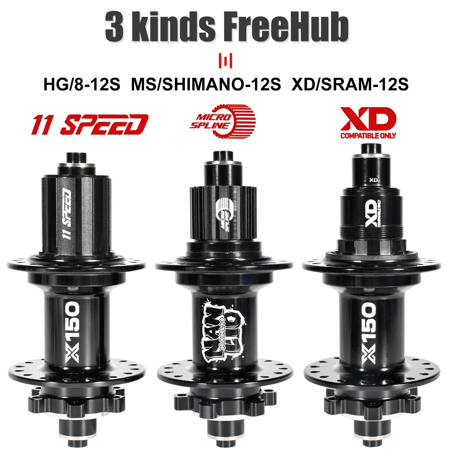 MTB Bike Hub 6 Pawl 3 Teeth 150 Click 32 28 36 Holes HG SX NX 8 9 10 11 12 Speed
